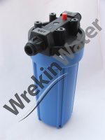 HD10 10in Heavy Duty Water Filter Housing with PR - 15mm or 22mm connections